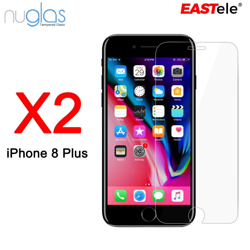 NUGLAS - Apple iPhone Tempered Glass Screen Protector - [2 Pack]
