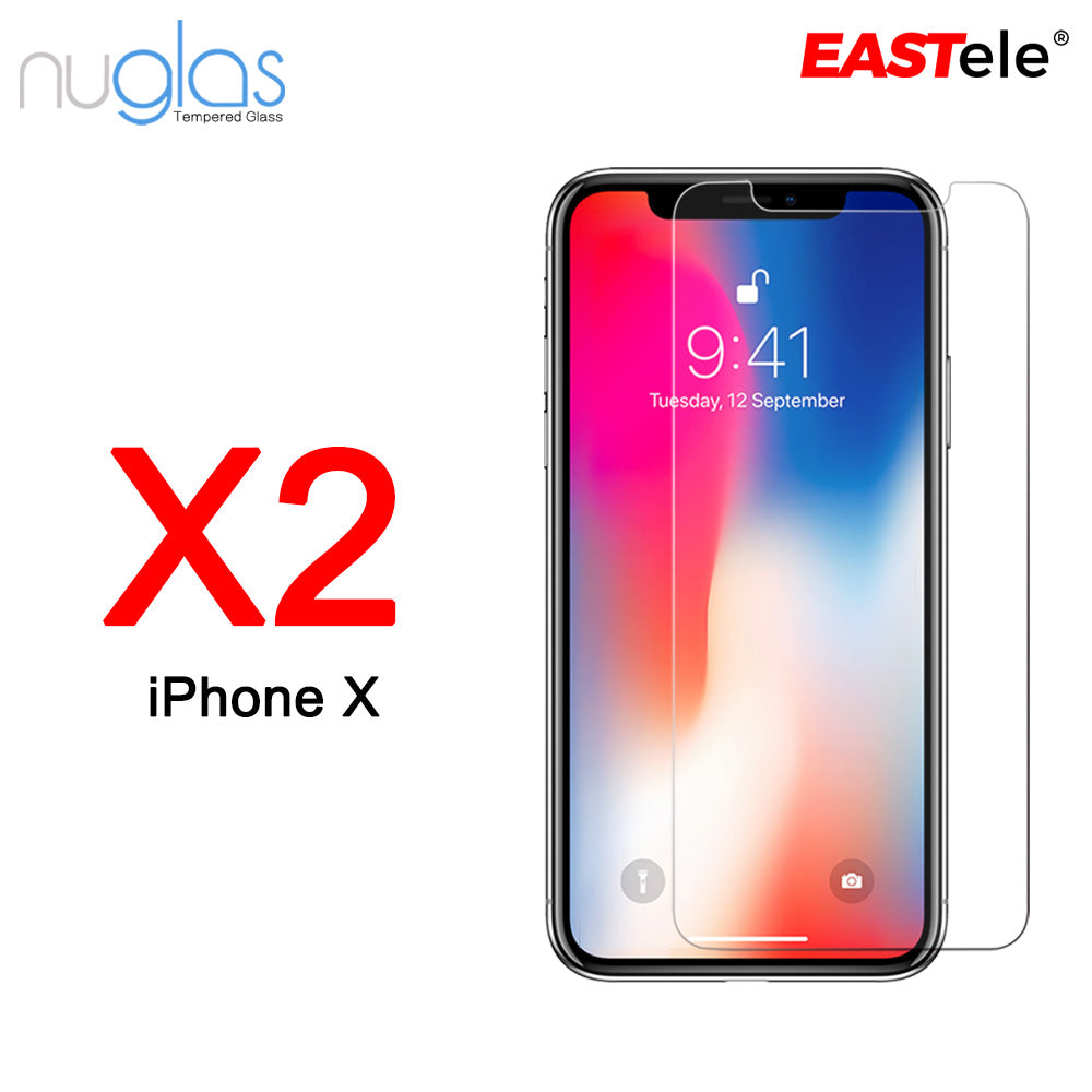 NUGLAS - Apple iPhone Tempered Glass Screen Protector - [2 Pack]