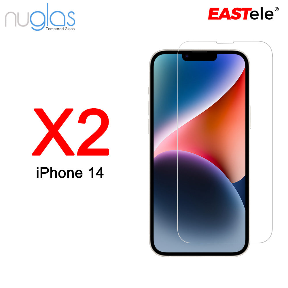NUGLAS - Apple iPhone Tempered Glass Screen Protector - [2 Pack]