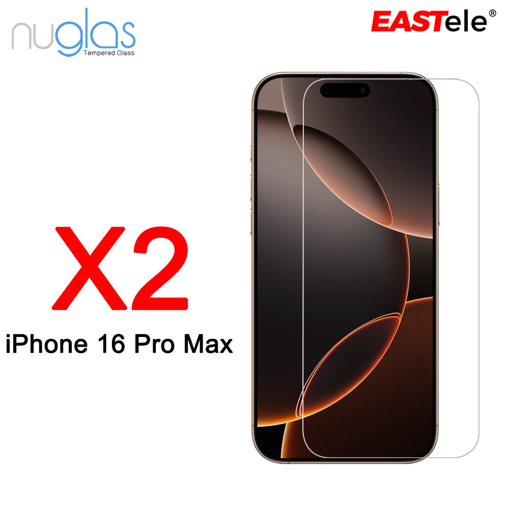 NUGLAS - Apple iPhone Tempered Glass Screen Protector - [2 Pack]
