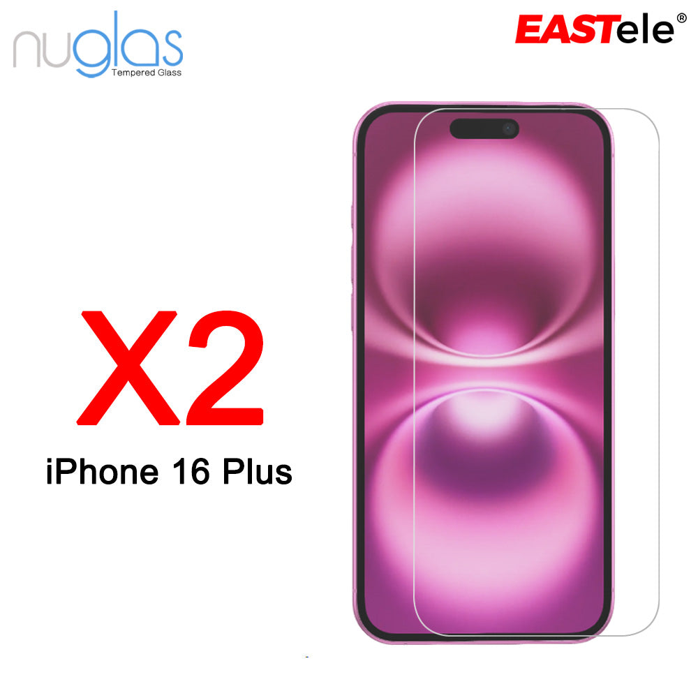 NUGLAS - Apple iPhone Tempered Glass Screen Protector - [2 Pack]
