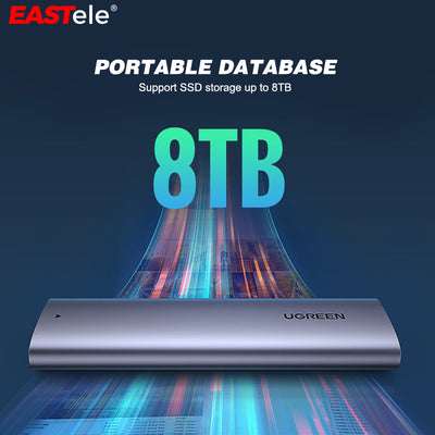 UGREEN M.2 NVMe SSD Enclosure USB3.2 Type-C Mobile Storage Case For Laptop Macbook Pro Air iPhone iPad Android Tablet