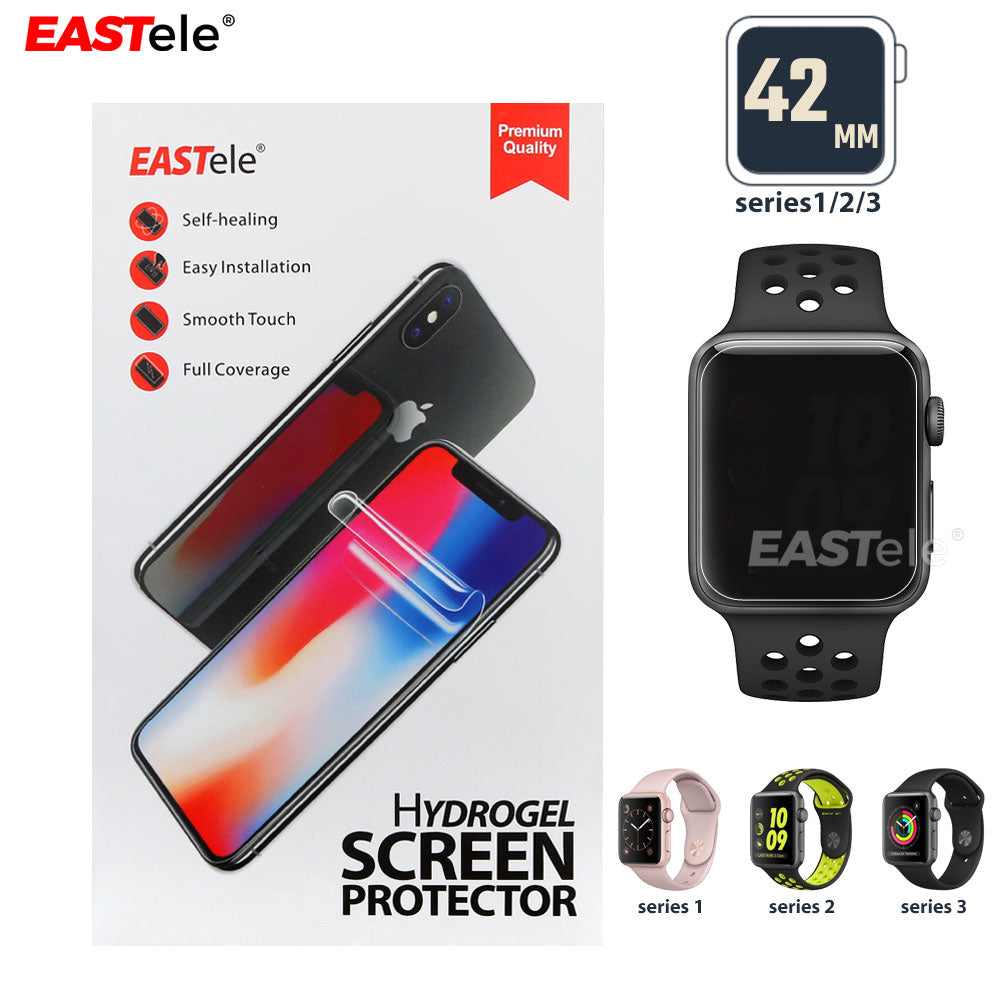 [3 Pack] Apple Watch Coverage Hydrogel Screen Protector