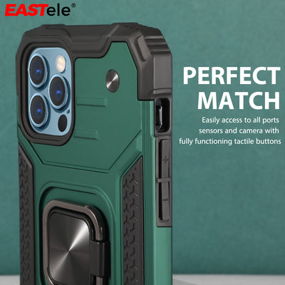 Apple iPhone 16 15 14 Shockproof Case Ring Cover