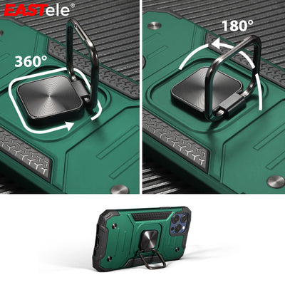 Apple iPhone 16 15 14 Shockproof Case Ring Cover