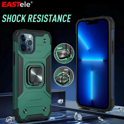 Apple iPhone 16 15 14 Shockproof Case Ring Cover