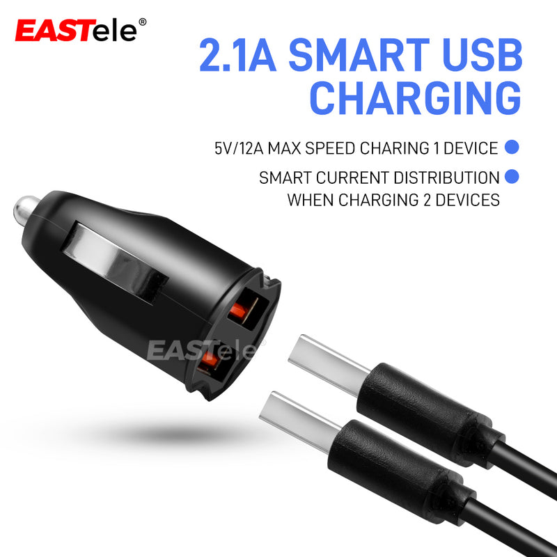 Universal Dual Port USB Car Charger Adapter