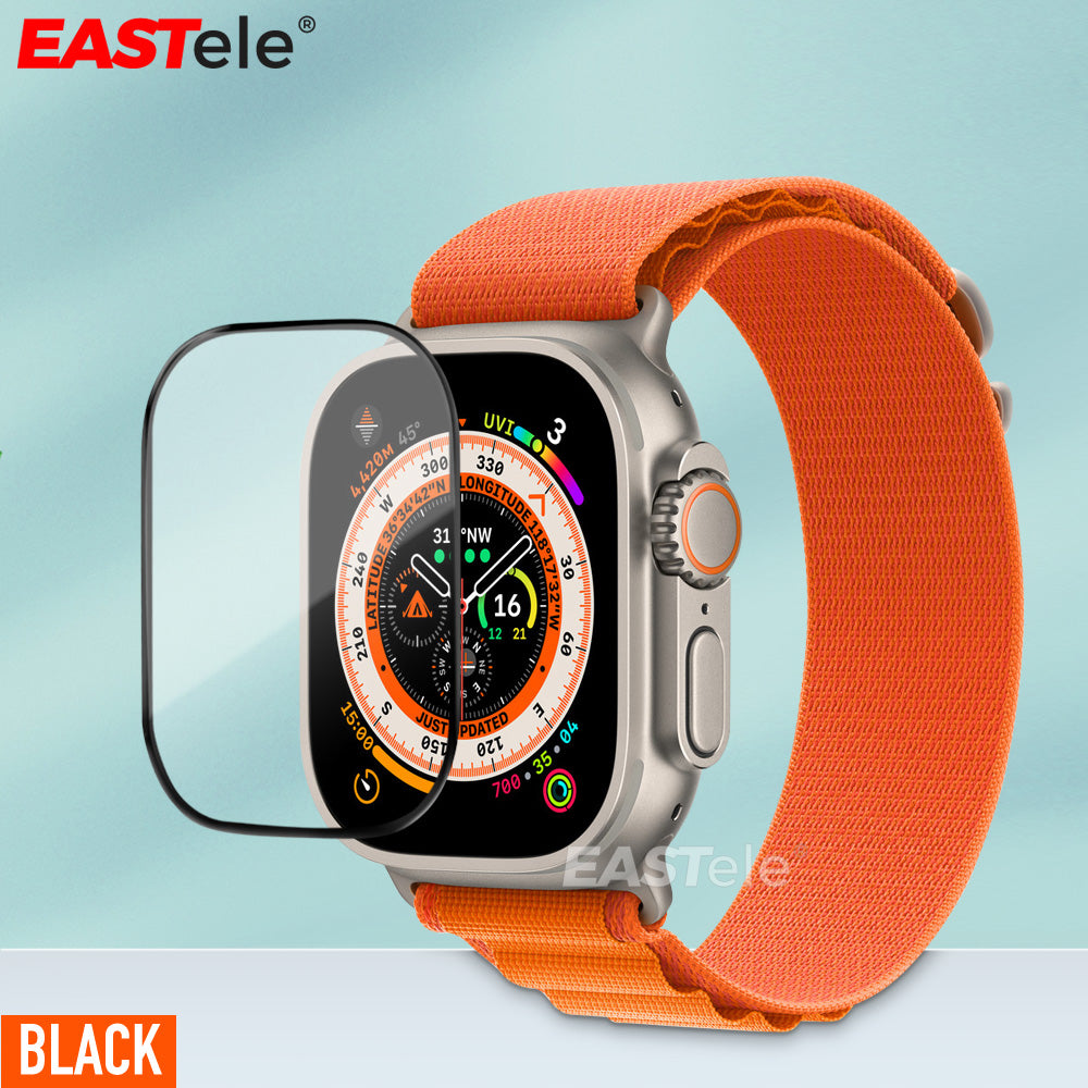 Apple Watch Ultra 49mm Full Coverage Tempered Glass Screen Protector EASTele